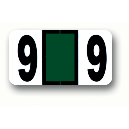 ASP Color Coded Number Labels: 9 Pk 319